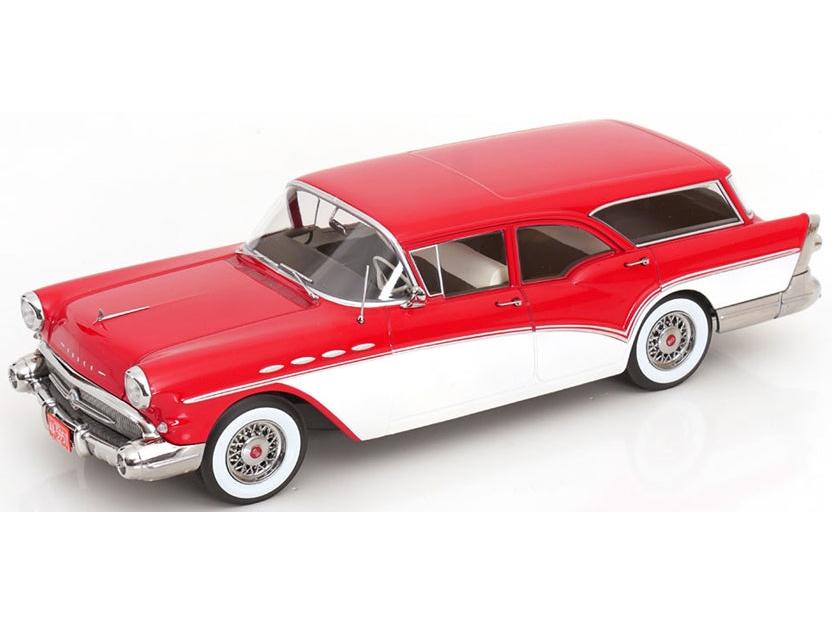 Buick Special Estate Wagon 1957 Red/White 1:18 Scale Diecast Car – KK Scale-KK Scale-Diecast Model Centre