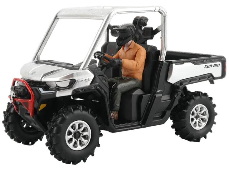 CAN-AM Defender XMR Silver 1:32 Scale Diecast ATV – Diecast Masters-Diecast Masters-Diecast Model Centre