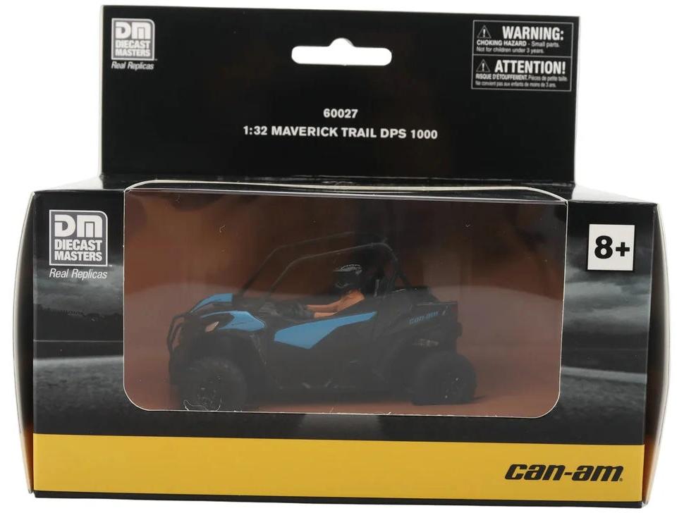 CAN-AM Maverick Trail DPS 1000 Blue 1:32 Scale Diecast ATV – Diecast Masters-Diecast Masters-Diecast Model Centre