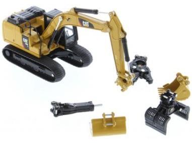 CAT 320F L Hydraulic Excavator w/5 New Work Tools 1:64 Scale Diecast Masters Model-Diecast Masters-Diecast Model Centre