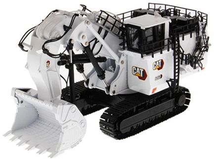 CAT 6060 Hydraulic Mining Front Shovel White 1:87 Scale Diecast Masters Model-Diecast Masters-Diecast Model Centre