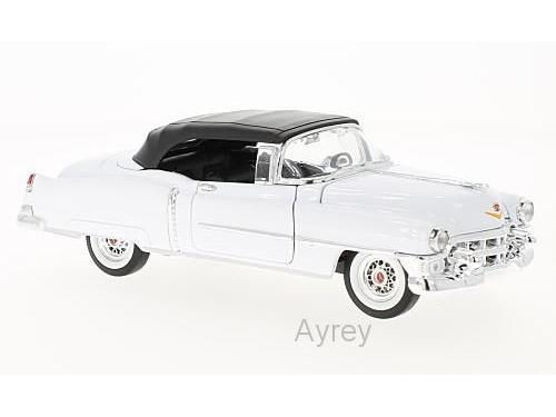 Cadillac Eldorado Convertible S/Top Up White 1:24 Scale Welly Diecast Model-Welly-Diecast Model Centre