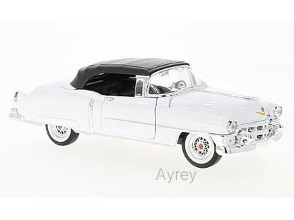Cadillac Eldorado Convertible S/Top Up White 1:24 Scale Welly Diecast Model-Welly-Diecast Model Centre