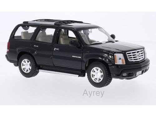 Cadillac Escalade 2002 Black 1:24 Scale Welly Diecast Model-Welly-Diecast Model Centre