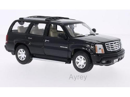 Cadillac Escalade 2002 Black 1:24 Scale Welly Diecast Model-Welly-Diecast Model Centre