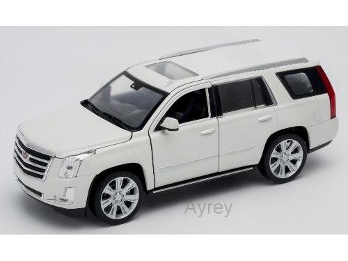 Cadillac Escalade White 1:24 Scale Welly Diecast Model-Welly-Diecast Model Centre
