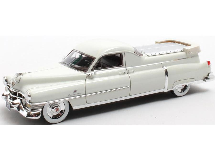 Cadillac Professional SandS Florentine Flower Car White 1951 1:43 Scale Resin Car – Matrix-Matrix-Diecast Model Centre