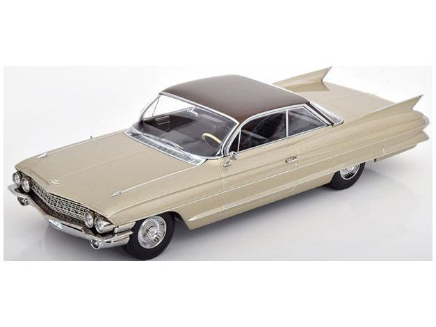 Cadillac Series 62 Coupe DeVille 1961 beige/brown - 1:18 Scale Diecast Model Car-KK Scale-Diecast Model Centre