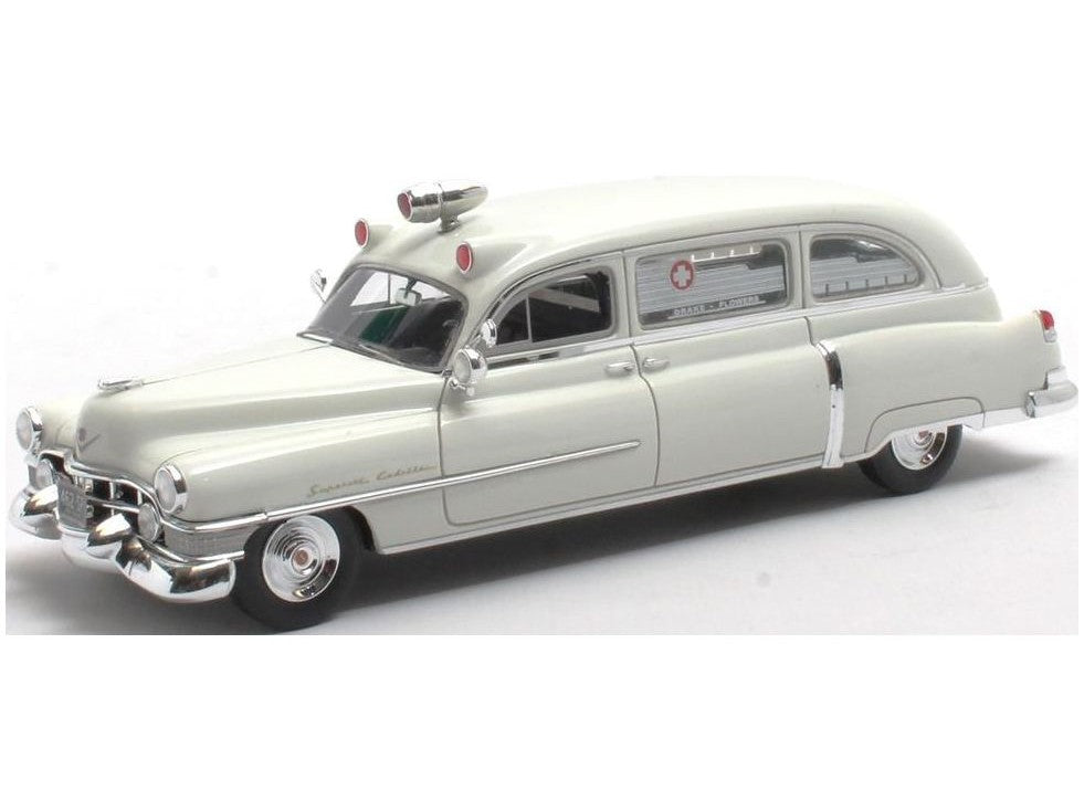 Cadillac Superior Ambulance 1951 white - 1:43 Scale Model-Matrix-Diecast Model Centre