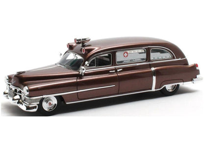 Cadillac Superior Ambulance Brown Metallic 1951 1:43 Scale Matrix Resin Model Car-Matrix-Diecast Model Centre