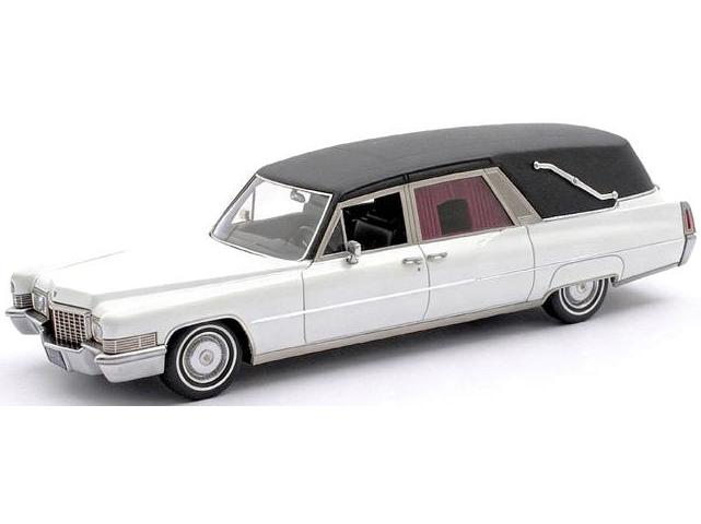 Cadillac Superior Funeral Car 1970 White 1:43 Scale Resin Car – Matrix-Matrix-Diecast Model Centre