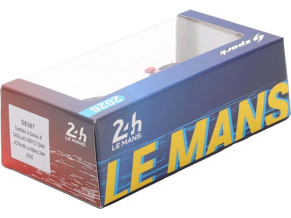 Cadillac V-Series.R Hertz Team Jota #12 4th Le Mans 24H 2026 Lynn/Stevens/Nato 1:43 Scale Resin Car – Spark-Spark-Diecast Model Centre