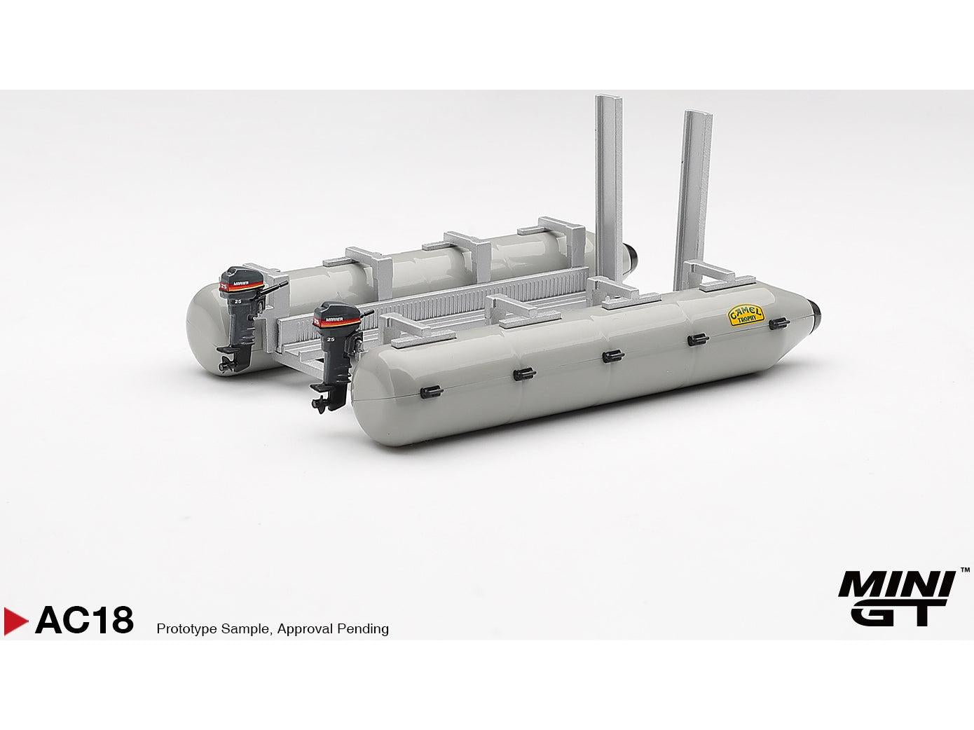 Camel Trophy Pontoon Raft 1:64 Scale Plastic and Alloy Model – MINI GT-MINI GT-Diecast Model Centre