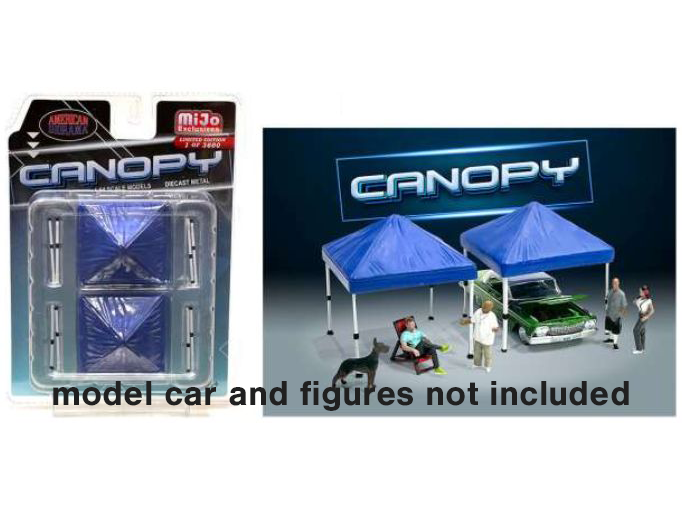 Canopy blue (set of 2) - 1:64 Scale Model Accessory-American Diorama-Diecast Model Centre