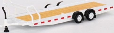 Car Haulier (2ax) Trailer - White 1:64 Scale MINI GT Diecast Model-MINI GT-Diecast Model Centre