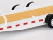 Car Haulier (2ax) Trailer - White 1:64 Scale MINI GT Diecast Model-MINI GT-Diecast Model Centre