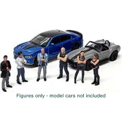Car Meet #3 Figure Set - 1:64 Scale Resin Model Figures-American Diorama-Diecast Model Centre