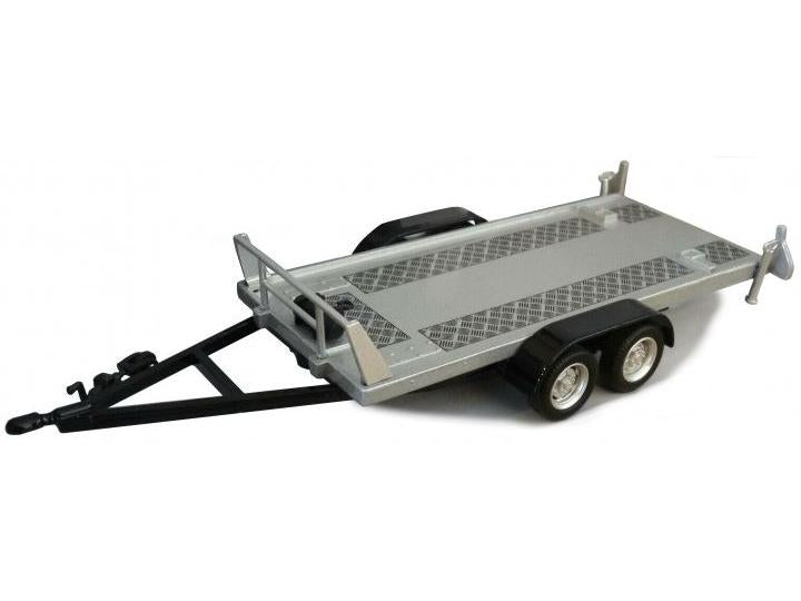 Car trailer Two Axle Silver 1:43 Scale Cararama Diecast Model-Cararama-Diecast Model Centre