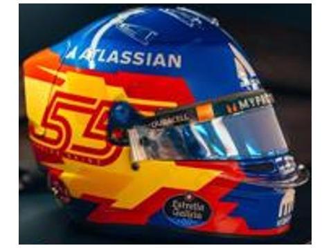 Carlos Sainz 2025 Helmet Williams Racing 1:5 Scale Spark Replica-Spark-Diecast Model Centre