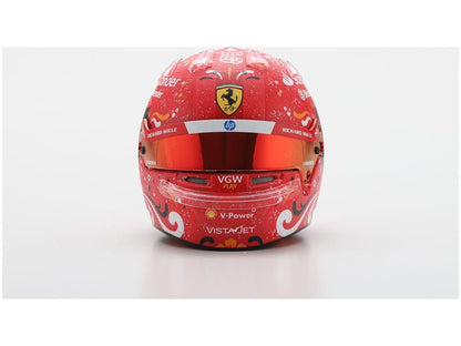 Carlos Sainz Winner F1 Mexican GP 2024 Helmet 1:5 Scale Looksmart Resin Replica-Looksmart-Diecast Model Centre