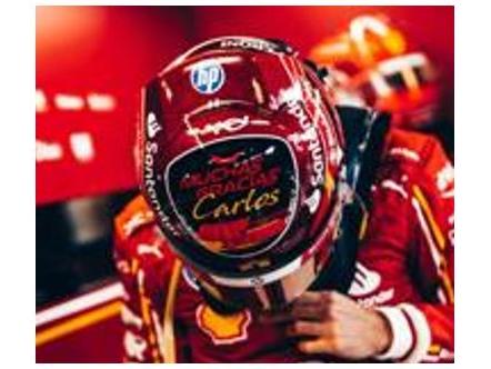Charles Leclerc F1 Abu Dhabi GP 2024 Helmet 1:5 Scale Resin Replica – Looksmart-Looksmart-Diecast Model Centre