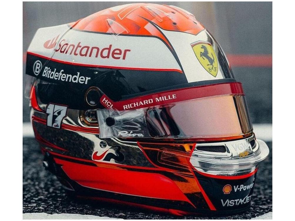 Charles Leclerc F1 Japanese GP 2024 Tribute to Jules Bianchi Helmet 1:5 Scale Resin Replica – Looksmart-Looksmart-Diecast Model Centre