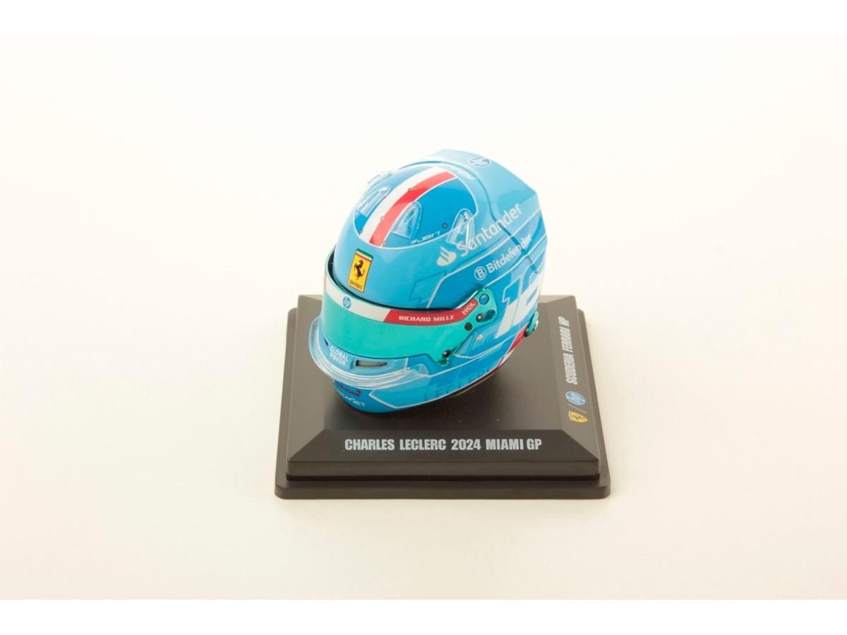 Charles Leclerc F1 Miami GP 2024 Helmet 1:5 Scale Looksmart Resin Replica-Looksmart-Diecast Model Centre