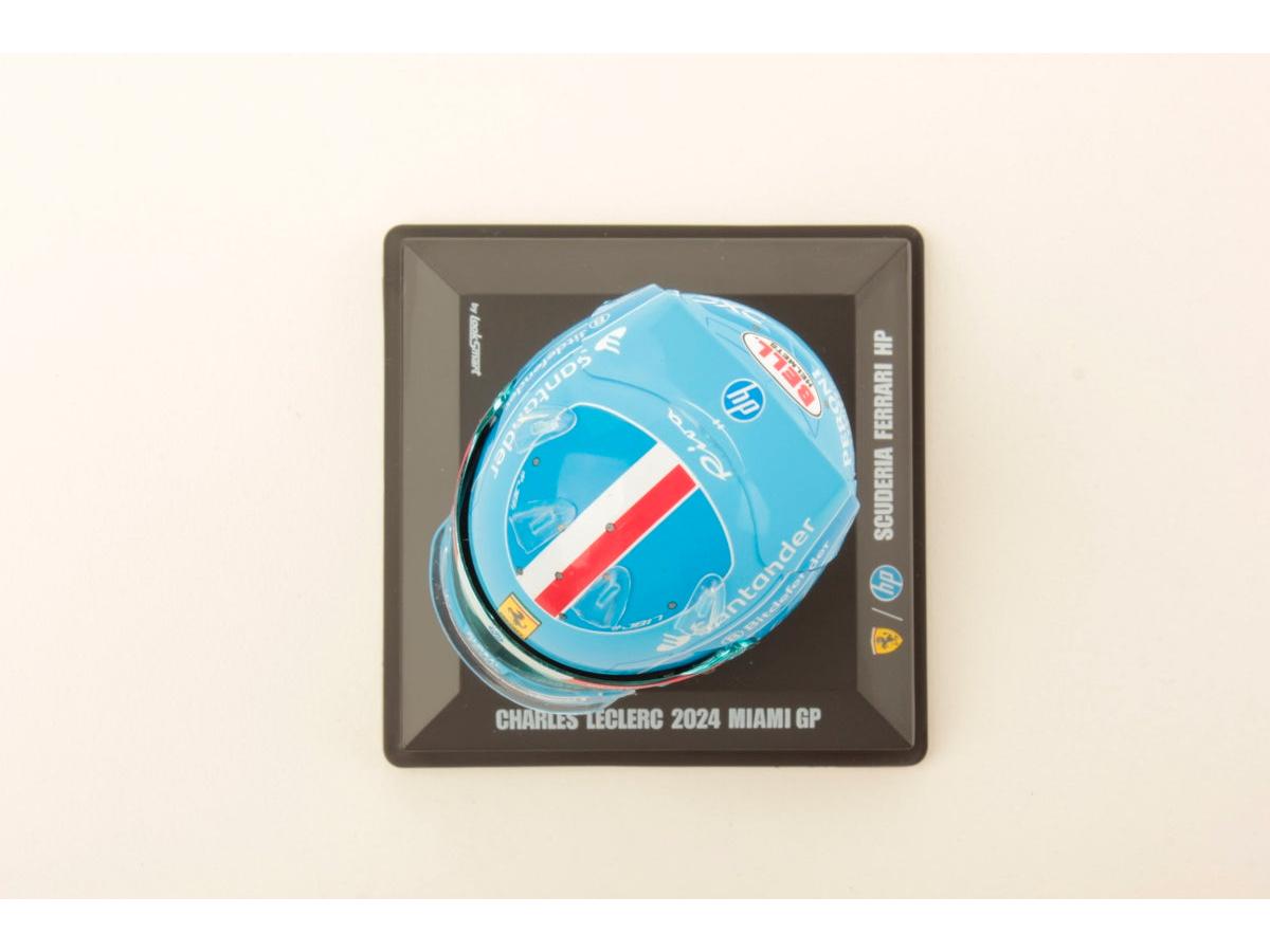 Charles Leclerc F1 Miami GP 2024 Helmet 1:5 Scale Looksmart Resin Replica-Looksmart-Diecast Model Centre