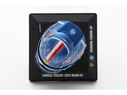 Charles Leclerc Scuderia Ferrari Miami GP 2025 Helmet 1:5 Looksmart Resin Replica-Looksmart-Diecast Model Centre