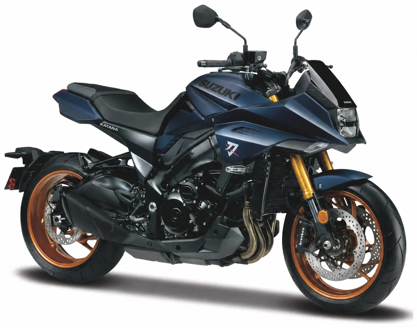 Suzuki Katana 2024 Dark Blue 1:18 Scale Diecast Model Motorcycle – Maisto