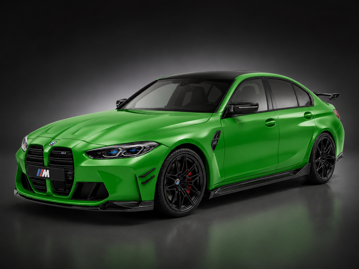 BMW M3 (G80) Performance Parts Signal Green Uni 2024 1:18 Scale Solido Diecast Model Car