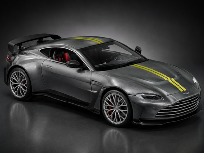 Aston Martin Vantage V12 Grau 1:24 Maßstab CMJ Jian Feng Juan Spielzeug Diecast Modell