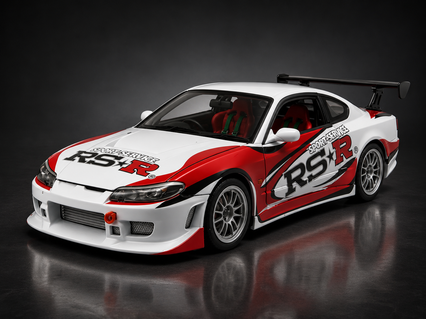 Nissan Silvia S-15 RS-R white 1:24 Scale
