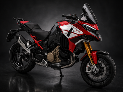 Moto miniature Ducati Multistrada V4 Pikes Peak Rouge 1:18 Bburago