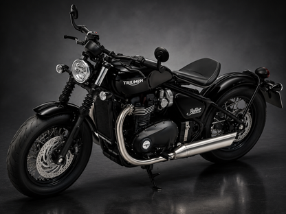 Maquette moto Triumph Bonneville Bobber Black à l'échelle 1:12