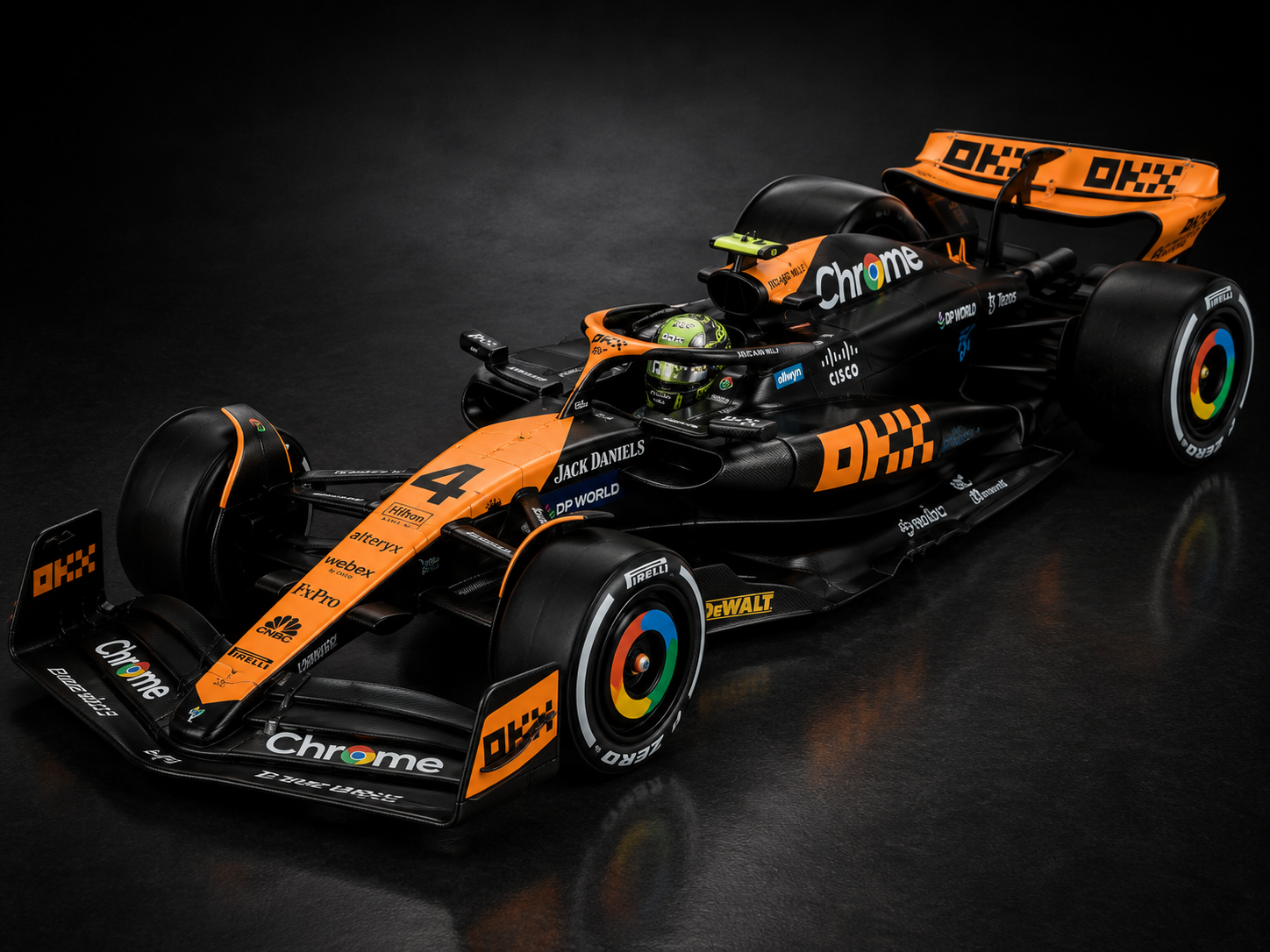 McLaren MCL60 #4 Lando Norris 2nd F1 Japanese GP 2023 1:64 Scale MINI GT Diecast Model