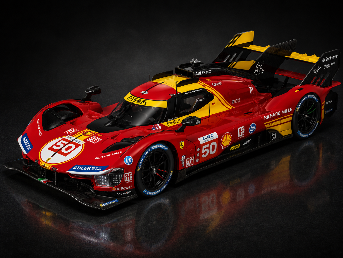 Ferrari 499P #50 Fuoco/Molina/Nielsen Winner Le Mans 24H 2024 1:24 Scale Bburago Diecast Model