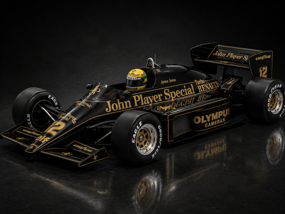 Lotus 97T #12 Ayrton Senna Monaco GP F1 1985 1:18 Maßstab Werk83 Diecast Modellauto