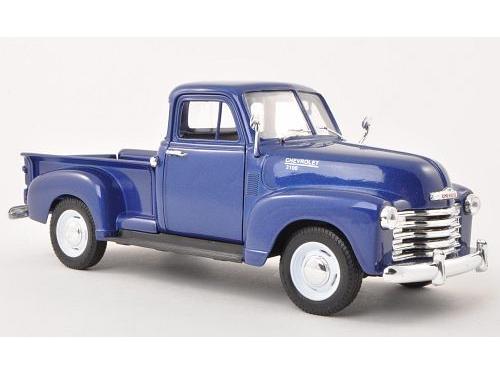 Chevrolet 3100 Pickup 1953 Blue 1:24 Scale Welly Diecast Model-Welly-Diecast Model Centre