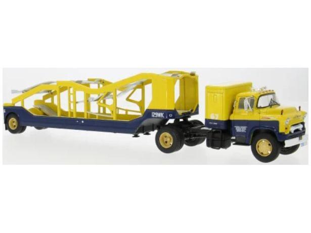 Chevrolet 9700 LCF Yellow/Blue 1948 1:43 Scale IXO Diecast Model Truck-IXO-Diecast Model Centre