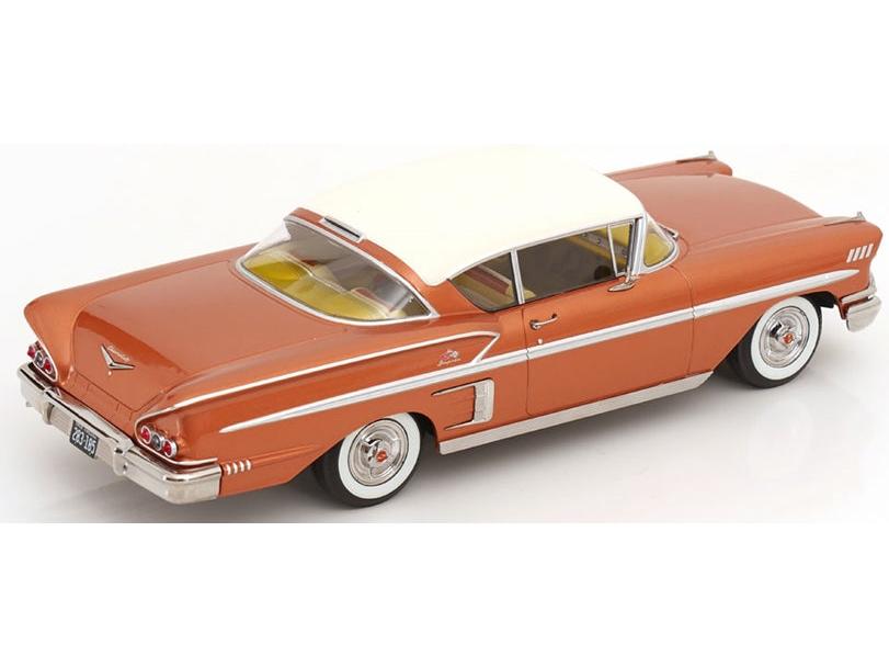 Chevrolet Bel Air Impala Coupe 1958 Copper Metallic/Cream 1:18 Scale Diecast Car – KK Scale-KK Scale-Diecast Model Centre