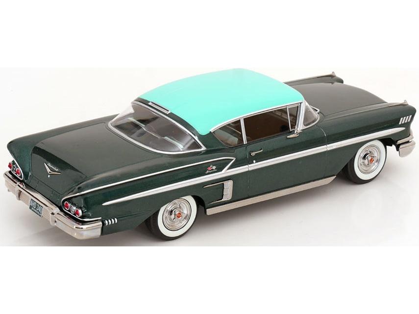 Chevrolet Bel Air Impala Coupe 1958 Dark Green Metallic/Green 1:18 Scale Diecast Car – KK Scale-KK Scale-Diecast Model Centre