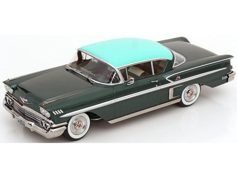 Chevrolet Bel Air Impala Coupe 1958 Dark Green Metallic/Green 1:18 Scale Diecast Car – KK Scale-KK Scale-Diecast Model Centre
