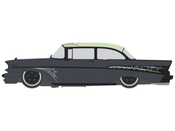 Chevrolet Bel Air Lowrider 1957 Halloween 1:64 Scale IXO Diecast Model Car-IXO-Diecast Model Centre