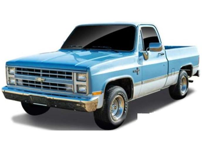 Chevrolet C10 1986 Blue/White 1:43 Scale Bburago Diecast Toy Car-Bburago-Diecast Model Centre