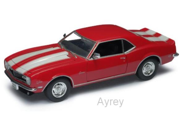 Chevrolet Camaro Z28 1968 Red/White 1:24 Scale Welly Diecast Model-Welly-Diecast Model Centre