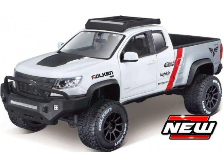 Chevrolet Colorado ZR2 2017 White Metal Kit 1:24 Scale Maisto-Maisto-Diecast Model Centre