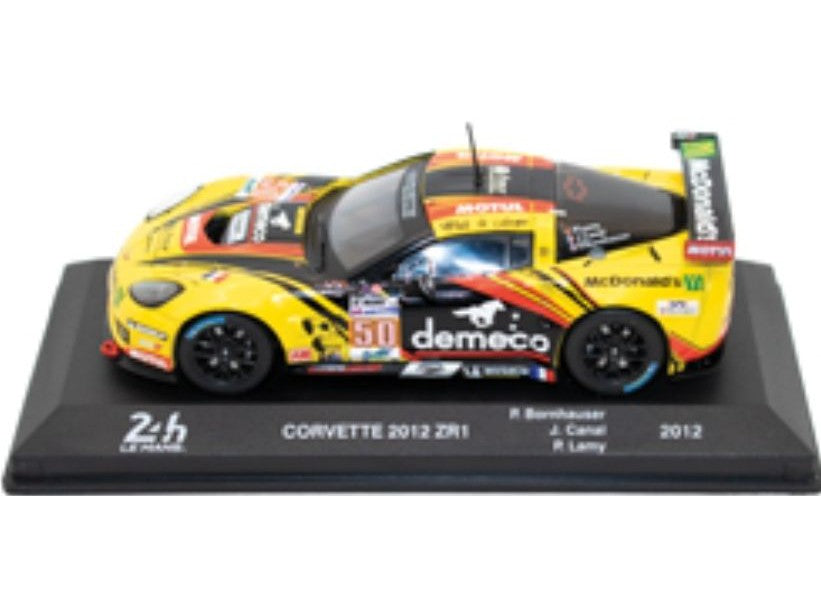 Chevrolet Corvette 2012 ZR1/C6.R #50 Class Winner Le Mans 24H 2012 Bornhauser/Canal/Lamy - 1:43 Scale Model Car-Unbranded-Diecast Model Centre