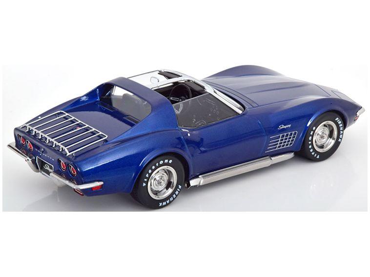 Chevrolet Corvette C3 1972 Blue Metallic 1:18 Scale KK Scale Diecast Model Car-KK Scale-Diecast Model Centre
