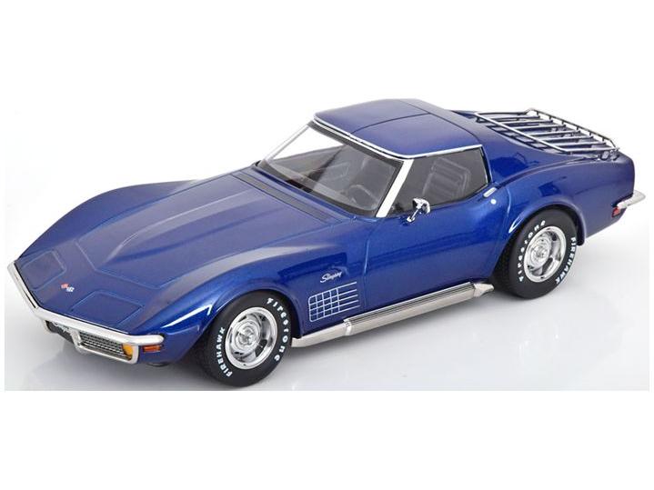 Chevrolet Corvette C3 1972 Blue Metallic 1:18 Scale KK Scale Diecast Model Car-KK Scale-Diecast Model Centre